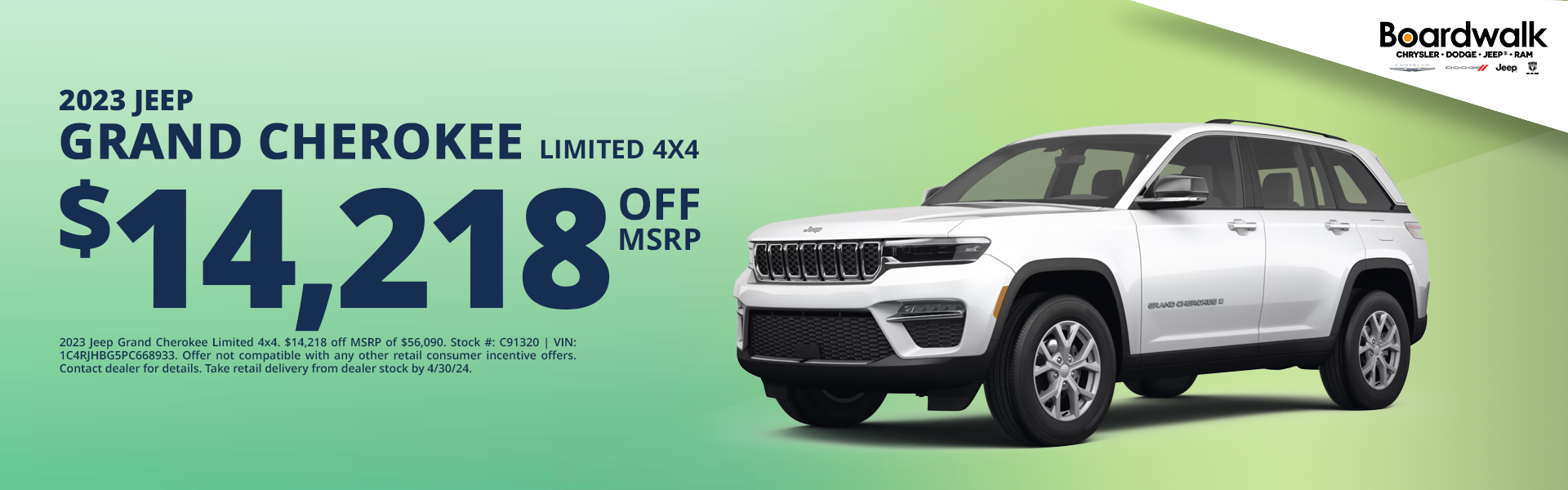2023 Jeep Grand Cherokee $14218 off MSRP