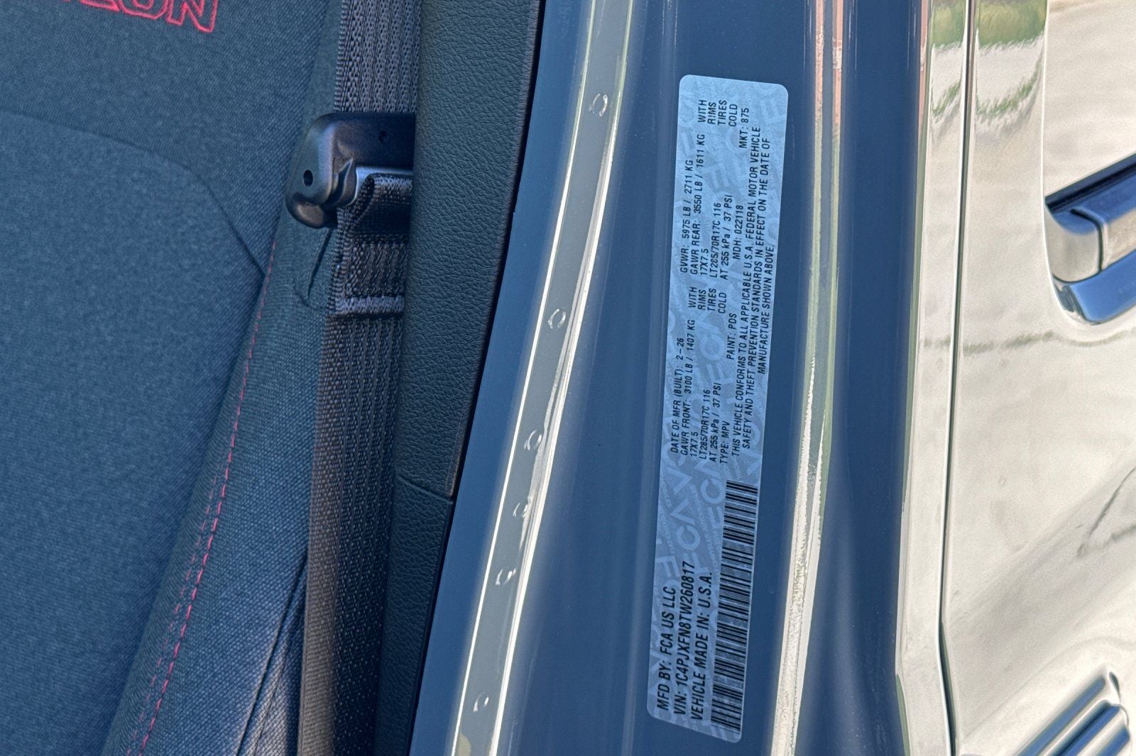 2026 Jeep Wrangler WRANGLER 4-DOOR RUBICON