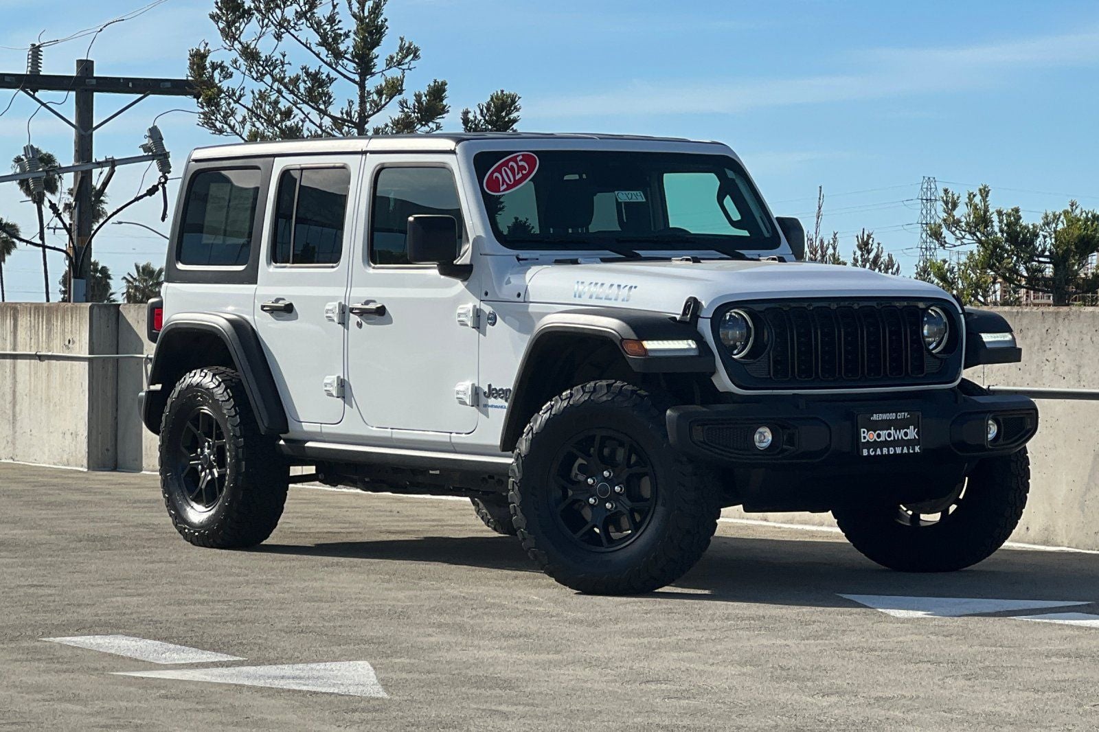 Used 2025 Jeep Wrangler 4xe Willys 4XE with VIN 1C4RJXN64SW577446 for sale in Redwood City, CA