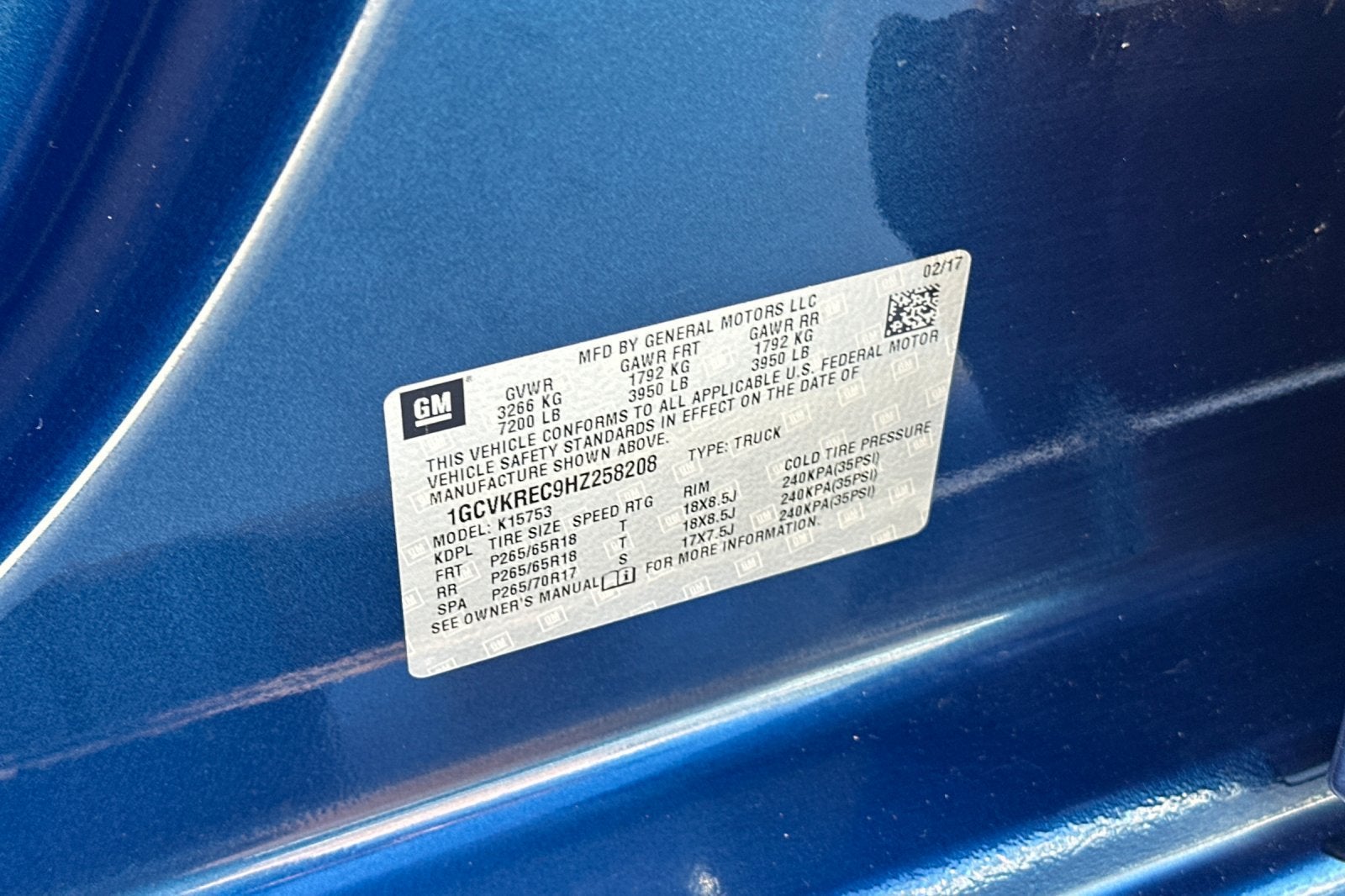 2017 Chevrolet Silverado 1500 2LT