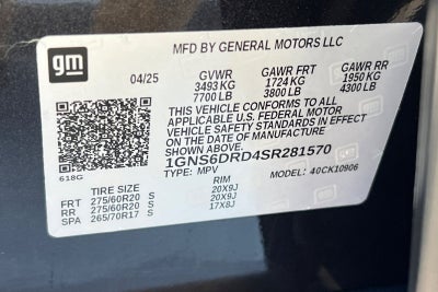 2025 Chevrolet Suburban 4WD Z71