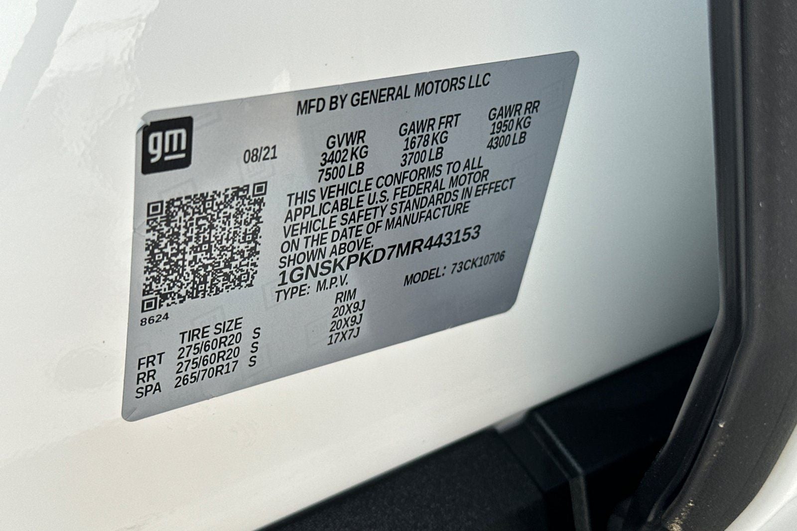 2021 Chevrolet Tahoe 4WD Z71