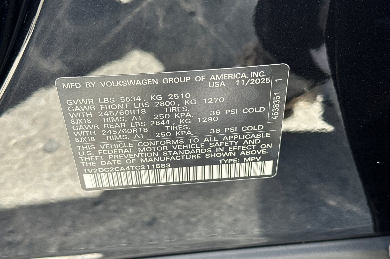 2026 Volkswagen Atlas Cross Sport SE