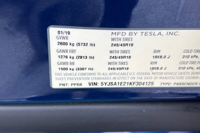 2019 Tesla Model S 75D