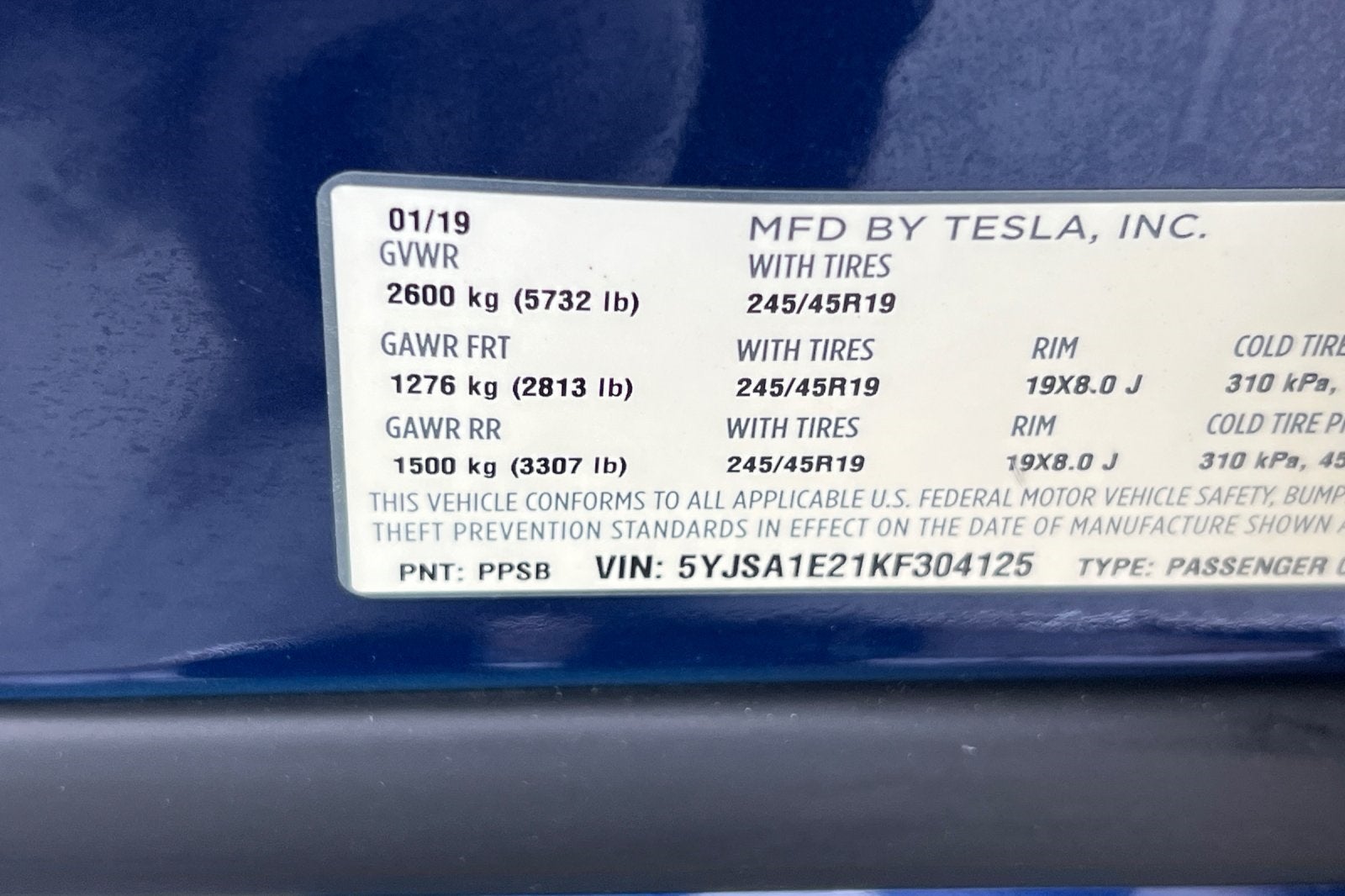 2019 Tesla Model S 75D