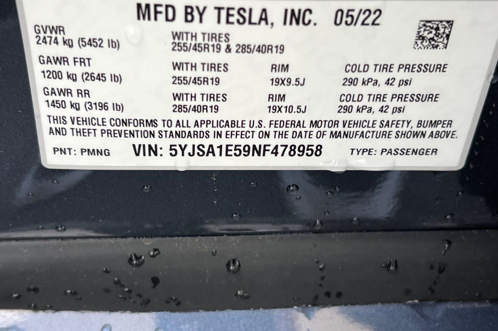 2022 Tesla Model S Dual Motor All-Wheel Drive