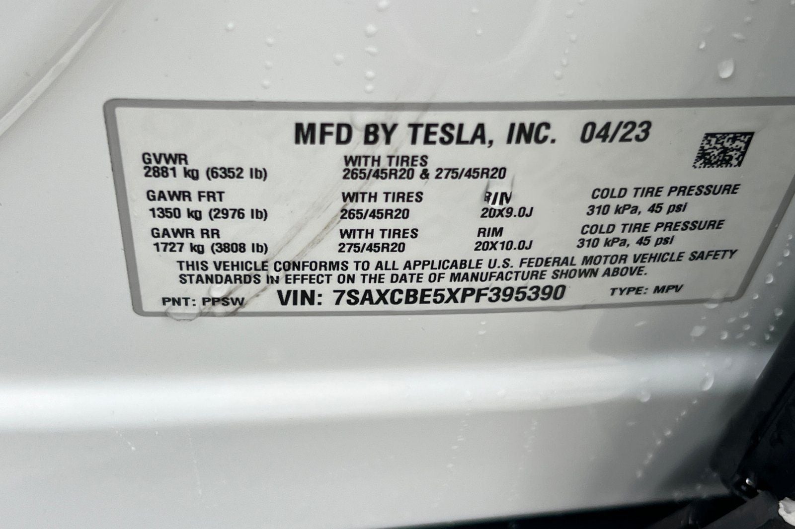 2023 Tesla Model X Standard Range