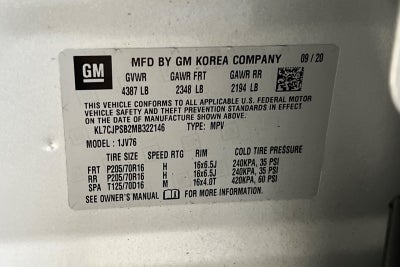 2021 Chevrolet Trax AWD LT