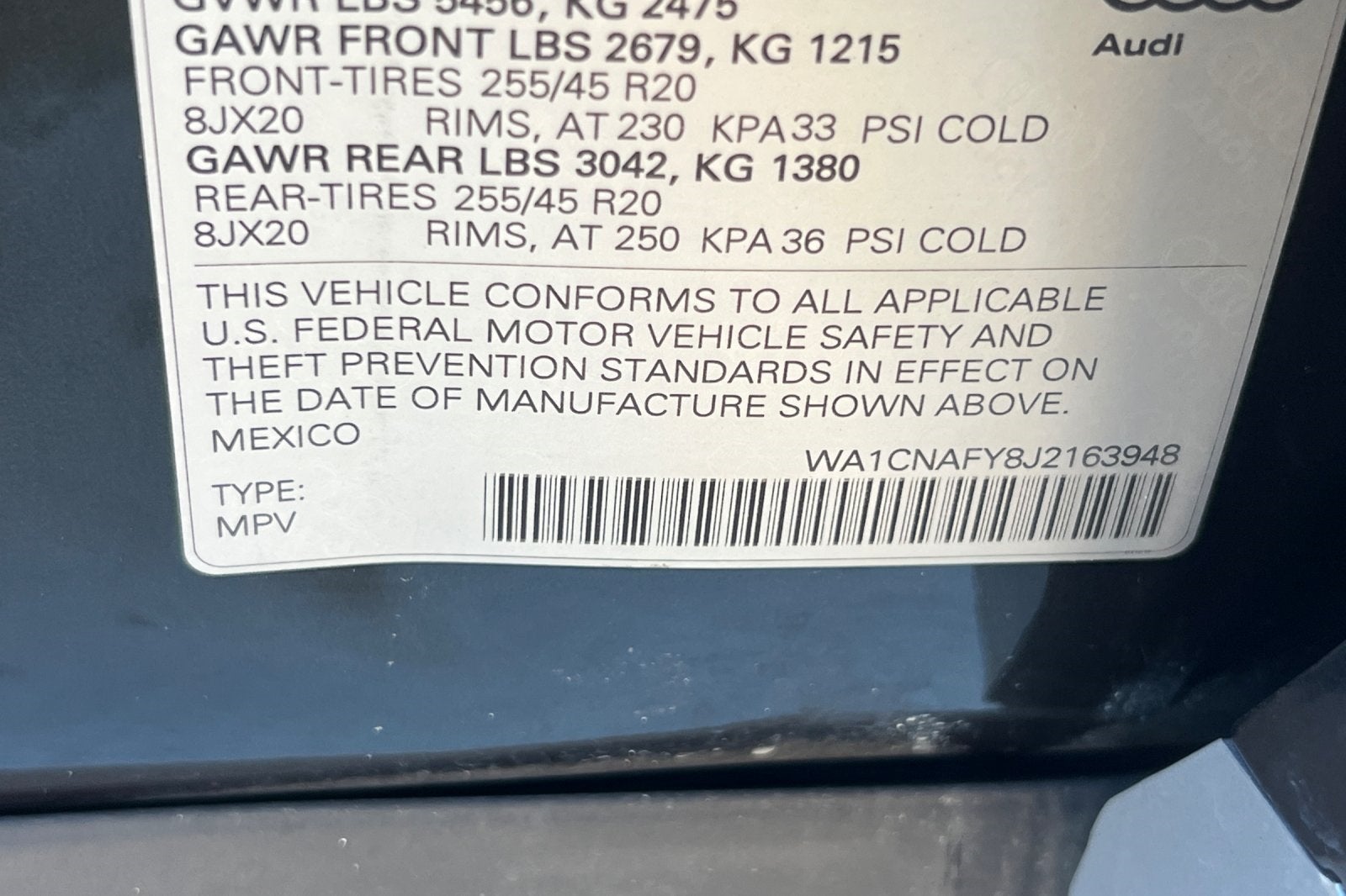 2018 Audi Q5 2.0T Tech Premium