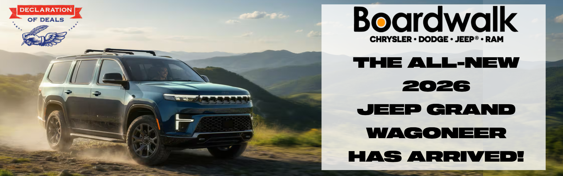 JEEP GRAND WAGONEER AVAILABLE AT BOARDWALK CDJR