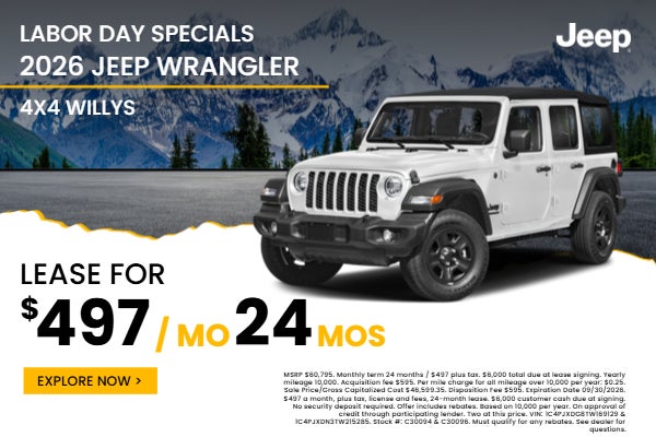 2026 Jeep Wrangler 4x4 Willys