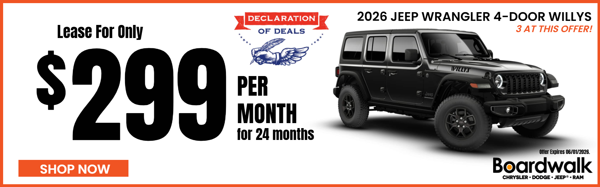 WRANGLER WILLYS AT BOARDWALK CHRYSLER DODGE JEEP RAM
