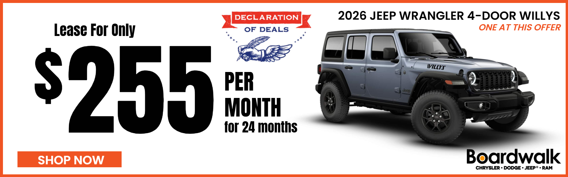 WRANGLER WILLYS AT BOARDWALK CHRYSLER DODGE JEEP RAM