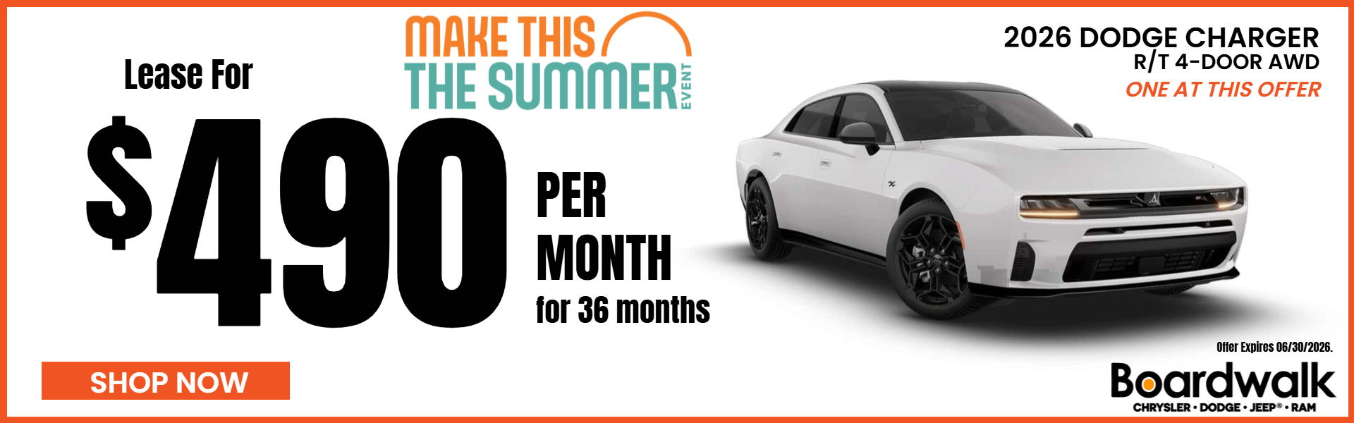 DODGE CHARGER AT BOARDWALK CHRYSLER DODGE JEEP RAM
