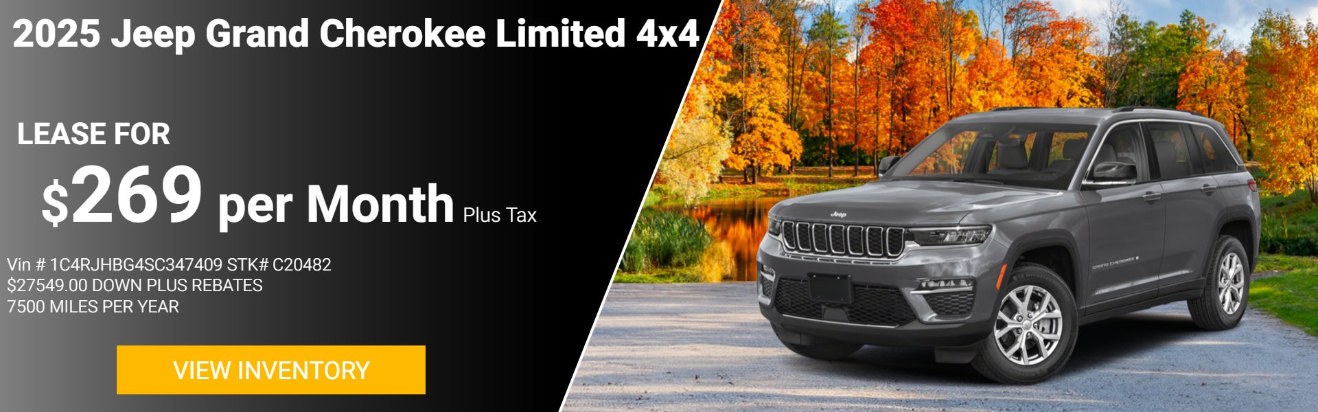 Lease for $269 per month