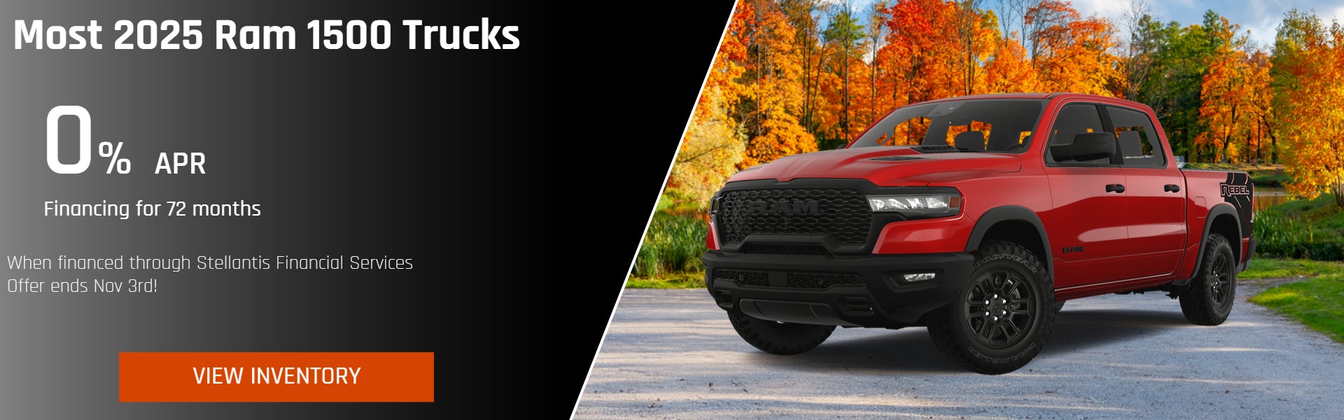 0% APR financing for 72 Months